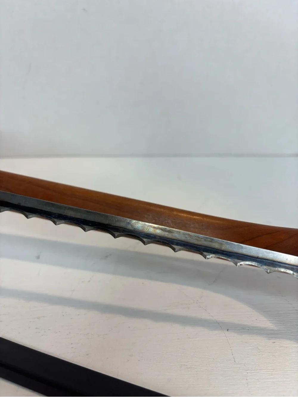 Wooden Appalachian Bread Bow Knife handcrafted by Robert Linn